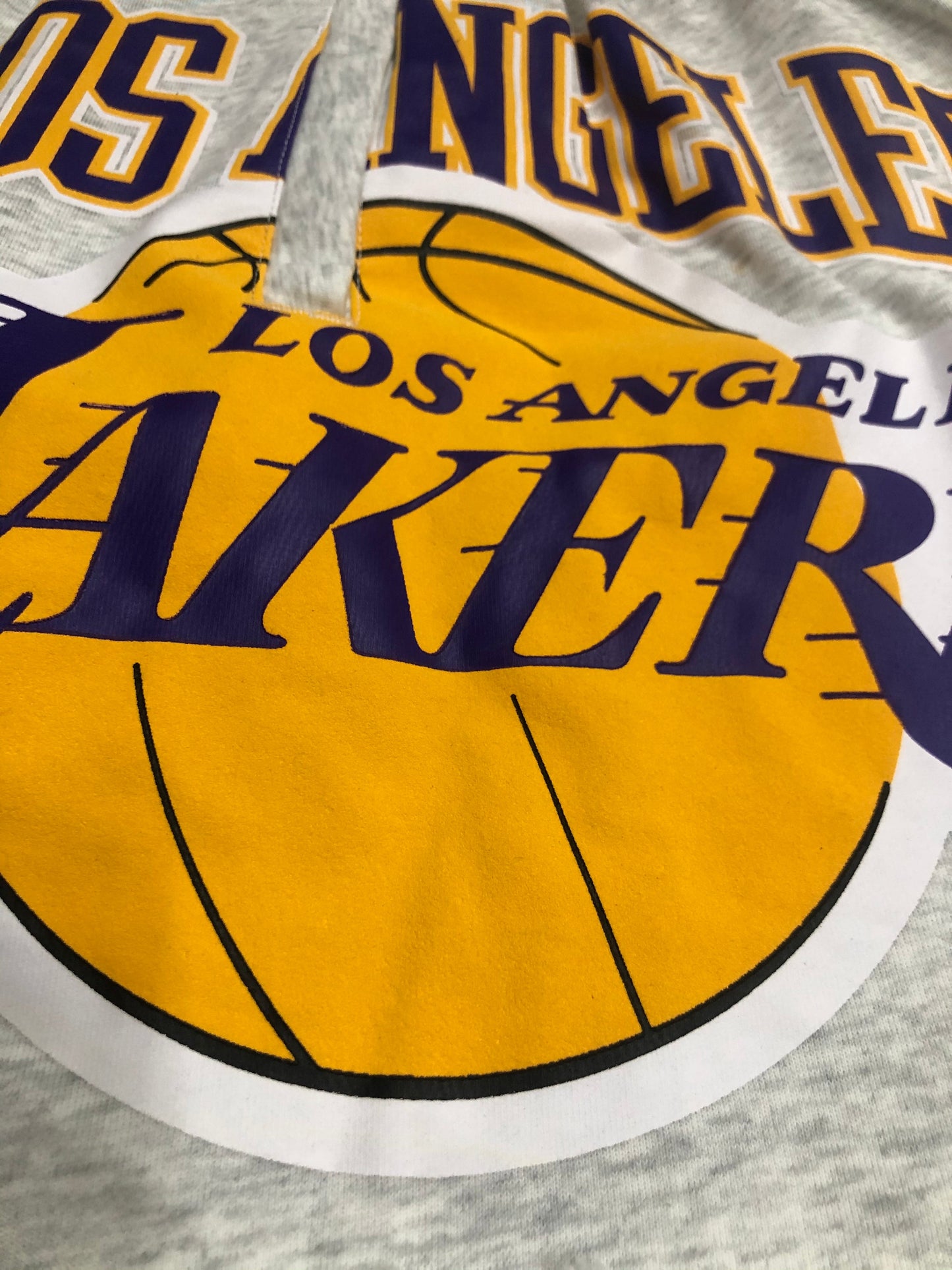 Short Casual Los Angeles Lakers Cinza