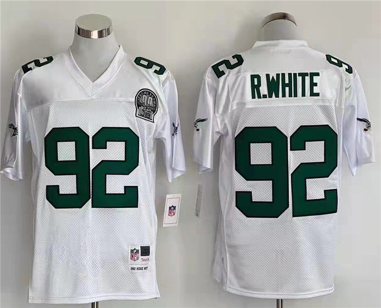 Jersey Philadelphia Eagles Mitchell & Ness Throwback Branca