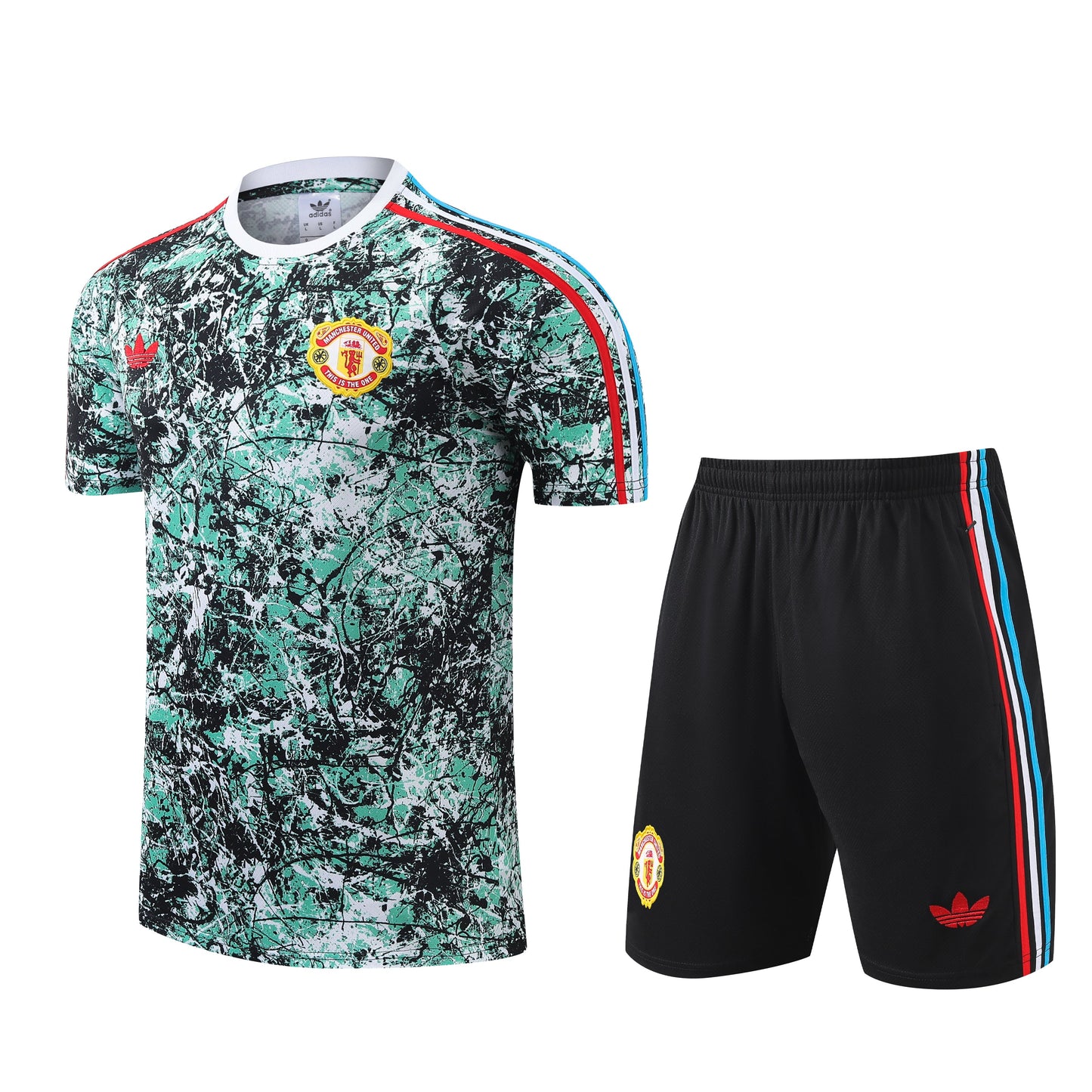 Kit Camisa e Short Manchester United - Adidas Originals 24/25