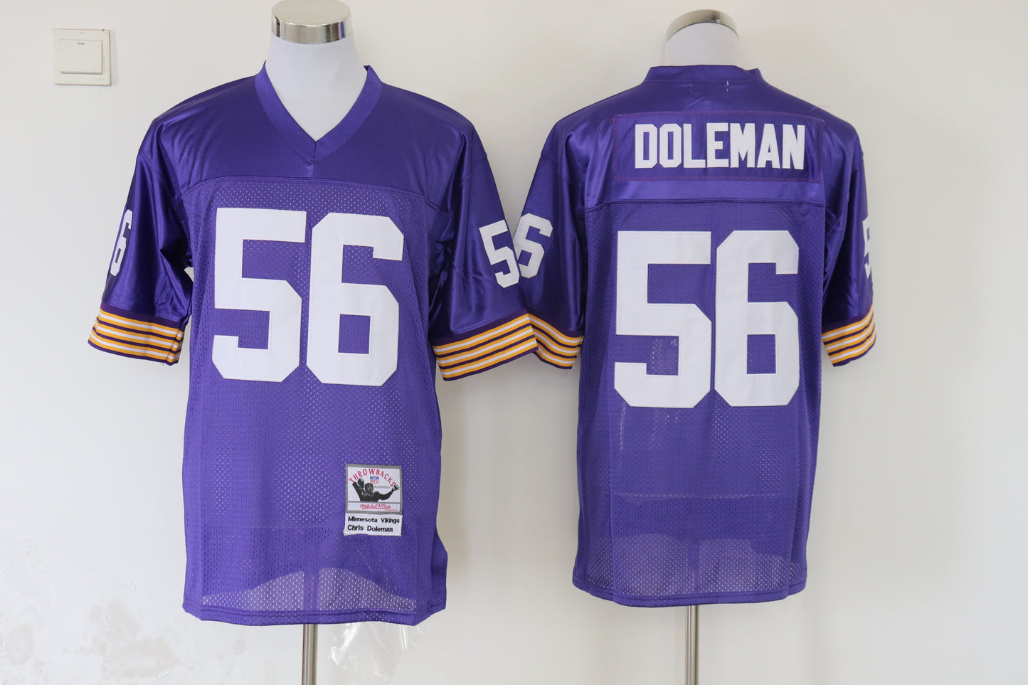 Jersey Minnesota Vikings Mitchell & Ness Throwback Roxa