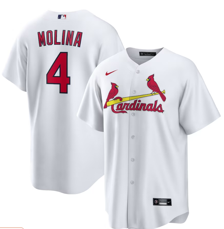Jersey Saint Louis Cardinals Branca Torcedor Silkada