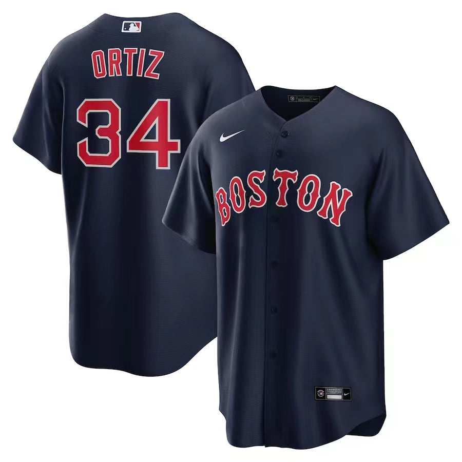 Jersey Boston Red Sox Azul Torcedor Silkada