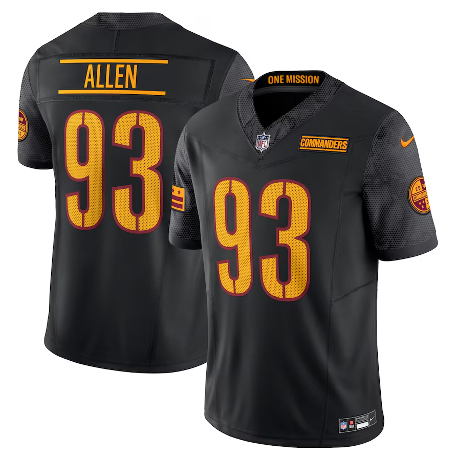 Jersey Washington Commanders Vapor F.U.S.E. Limited Black