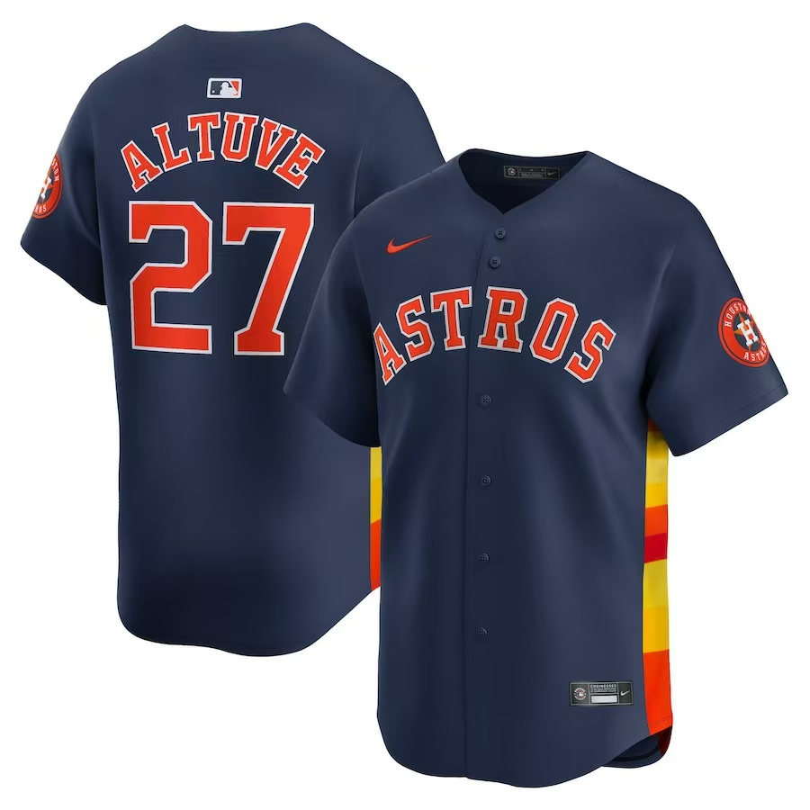 Jersey Houston Astros Azul Torcedor Silkada