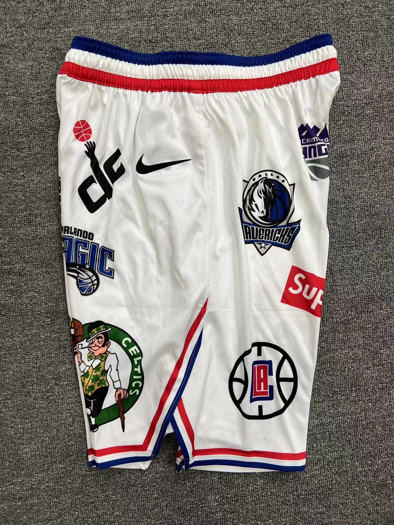 Short Supreme x NBA White