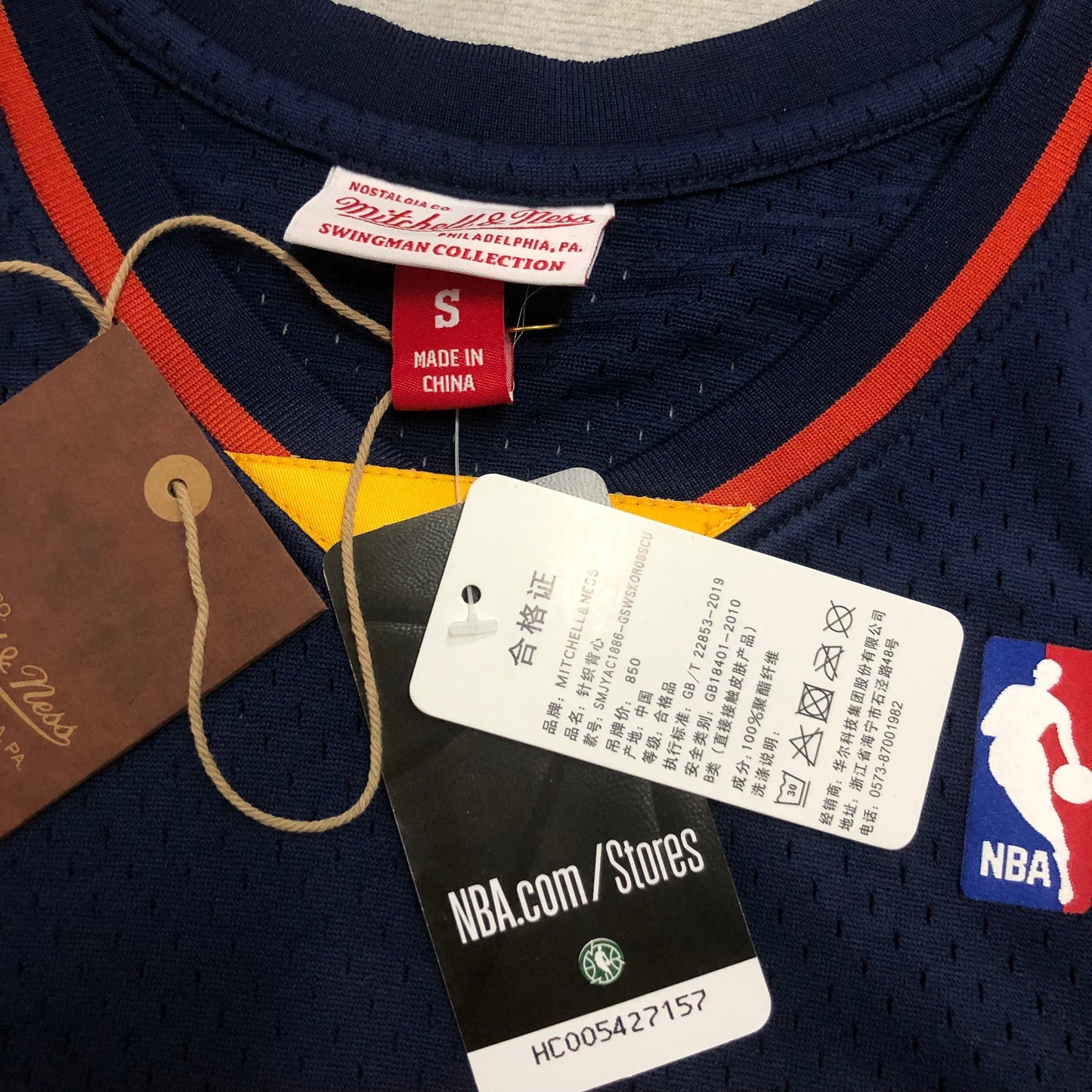Regata Swingman Golden State Warriors Mitchell & Ness Azul Hardwood Classics 2009/10