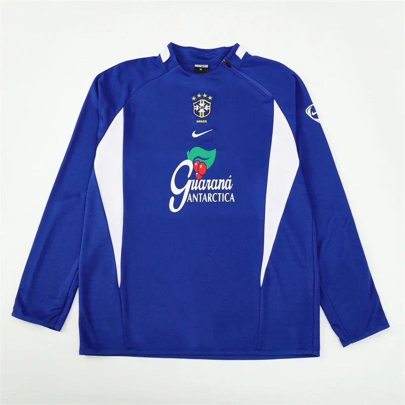 Brasil Manga Larga Entrenamiento suit 2002 Retro