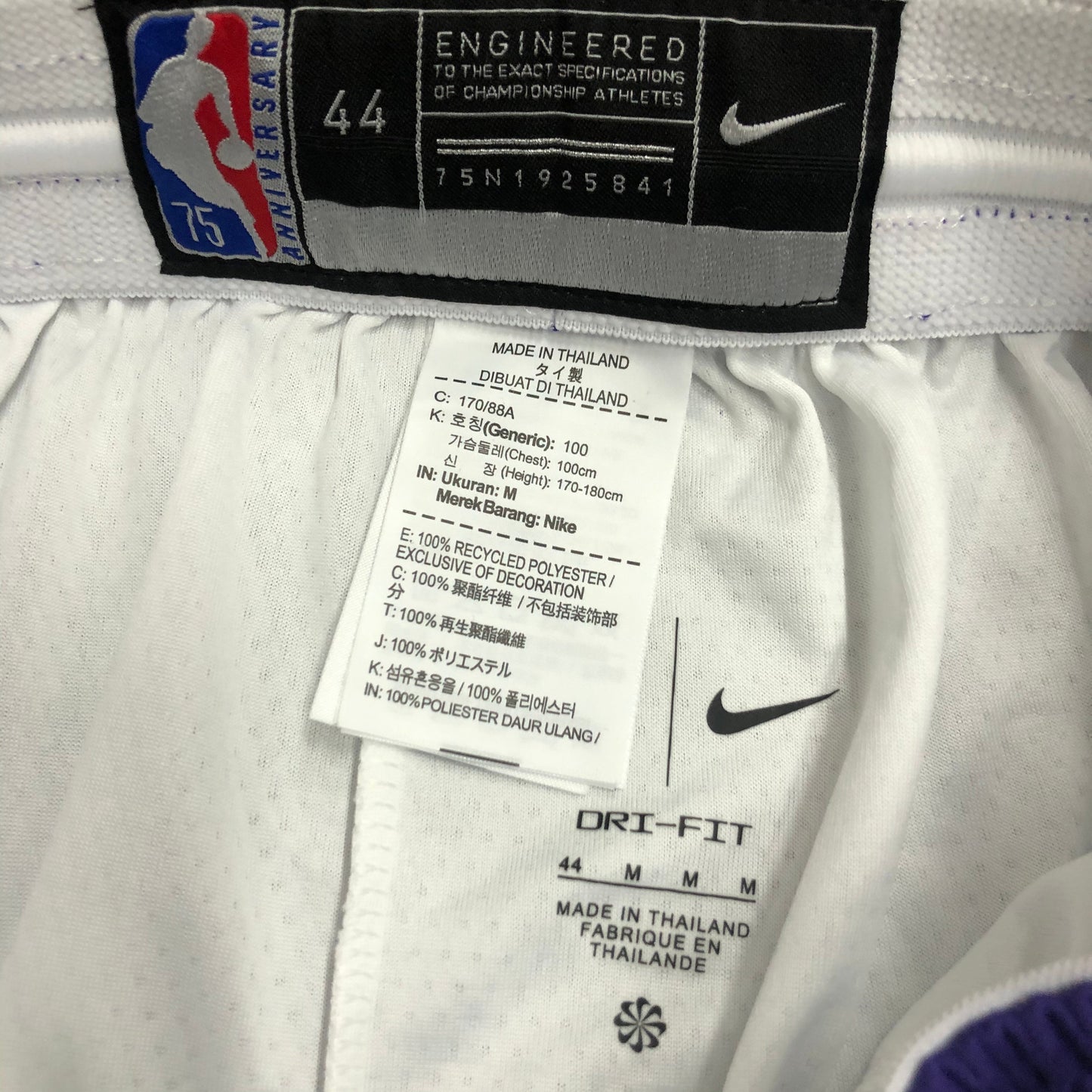 Short Los Angeles Lakers Association Edition Diamante 75th