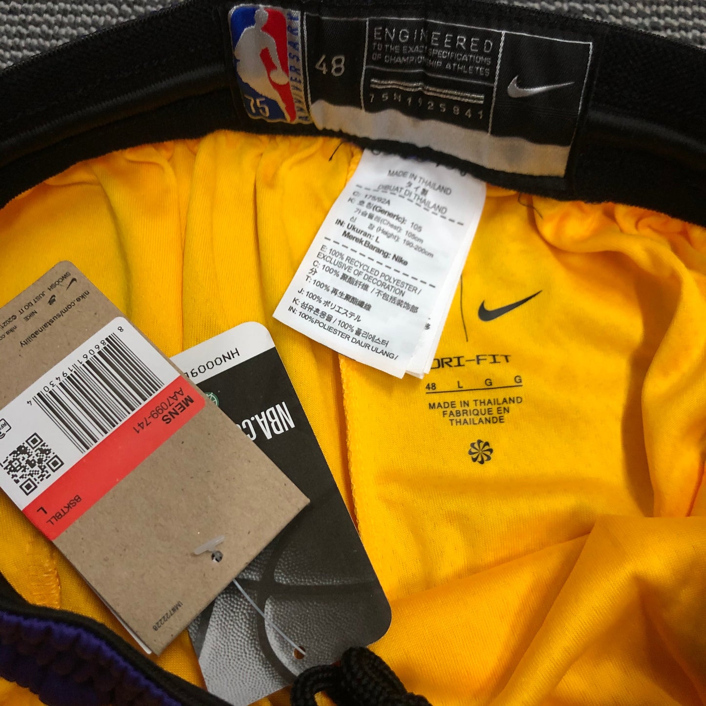 Short Los Angeles Lakers Icon Edition Diamante 75th