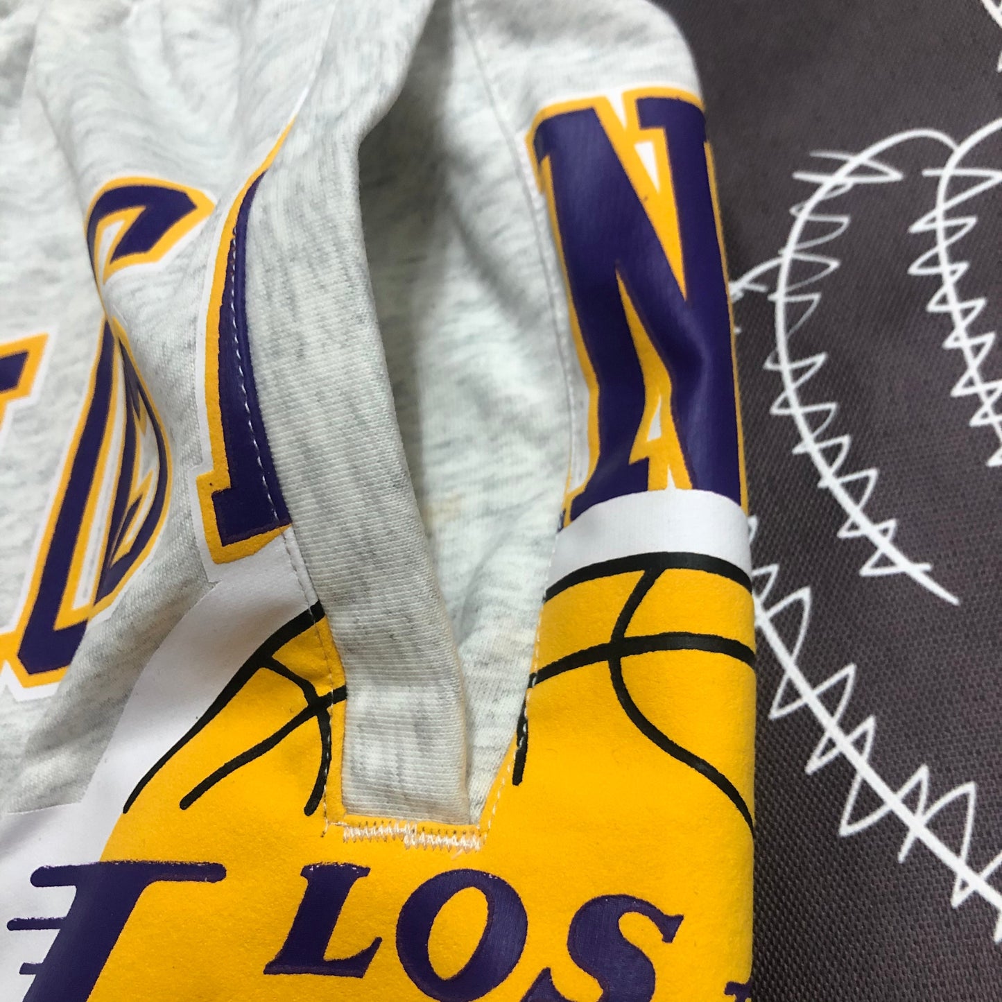 Short Casual Los Angeles Lakers Cinza