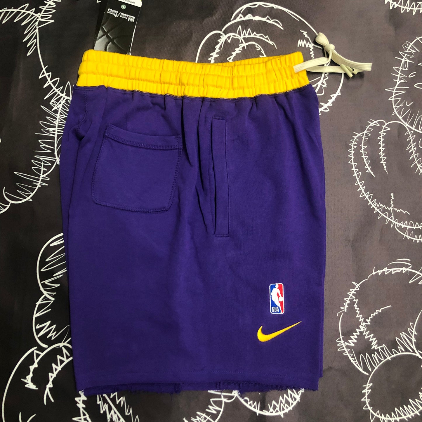 Short Casual Los Angeles Lakers Roxo