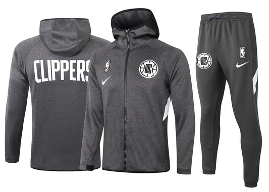 Conjunto Nike NBA Therma Flex Los Angeles Clippers Preto Treino