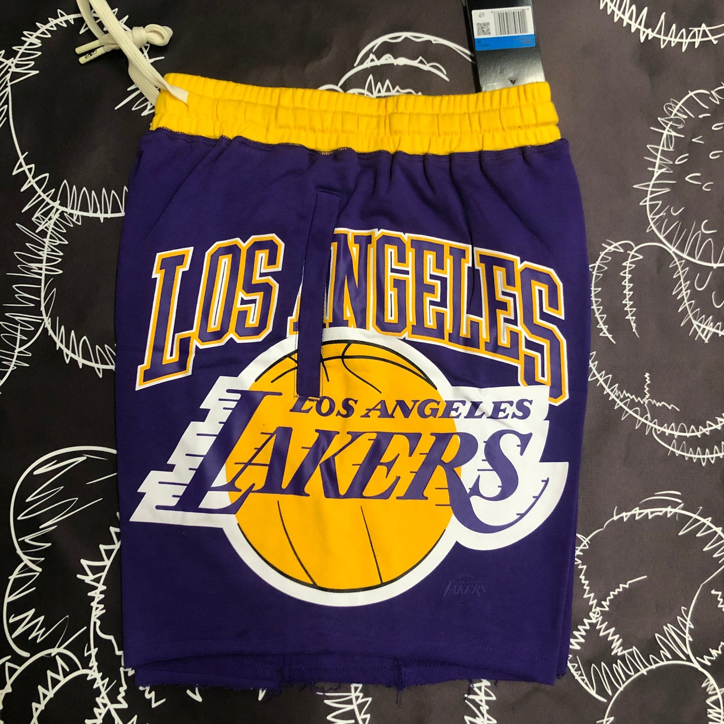 Short Casual Los Angeles Lakers Roxo