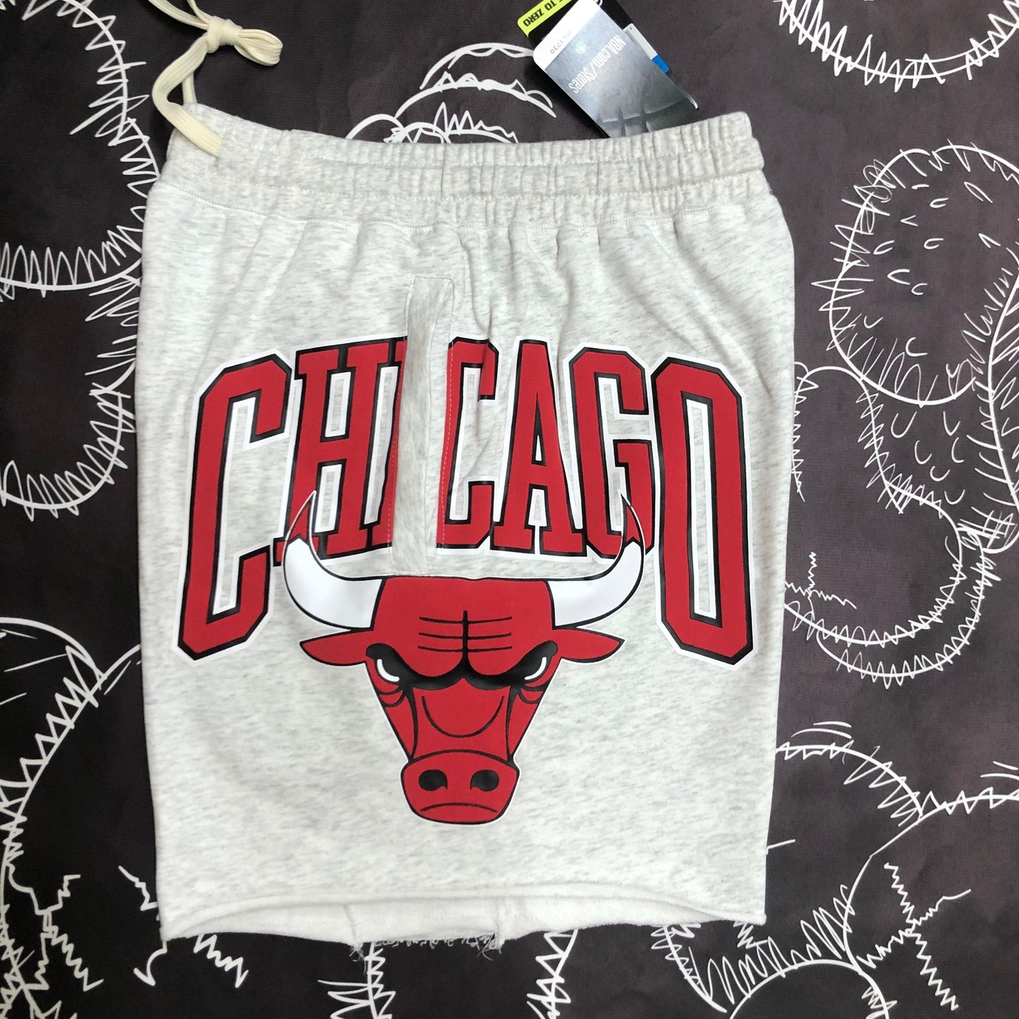 Short Casual Chicago Bulls Cinza