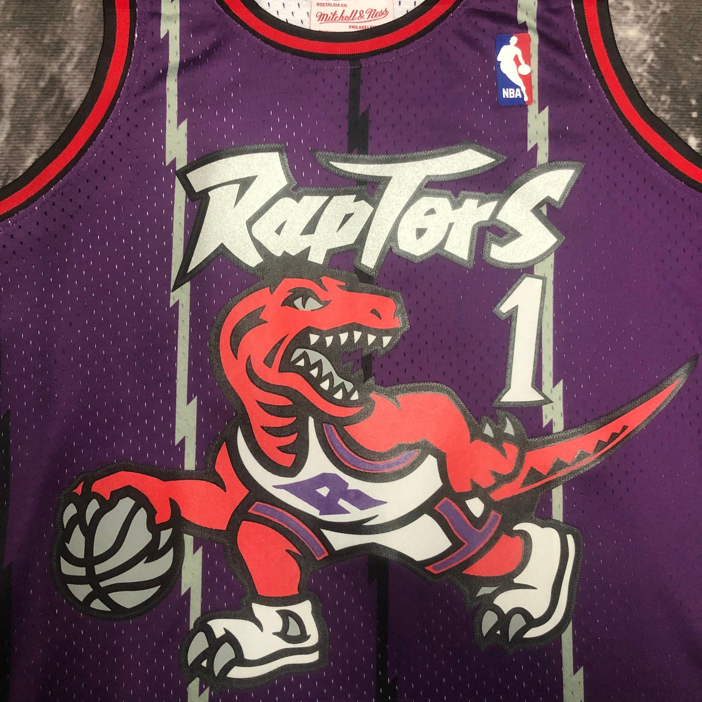 Regata Swingman Toronto Raptors Mitchell & Ness Hardwood Classics 1998/99 Roxa