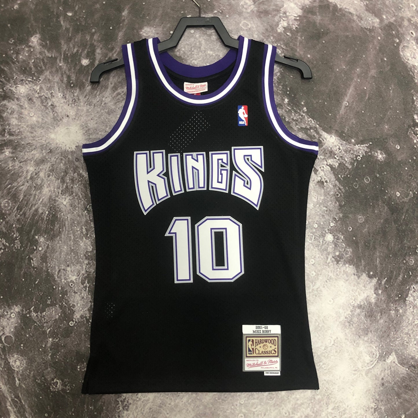 Regata Swingman Sacramento Kings Mitchell & Ness Hardwood Classics 2001/02 Preta