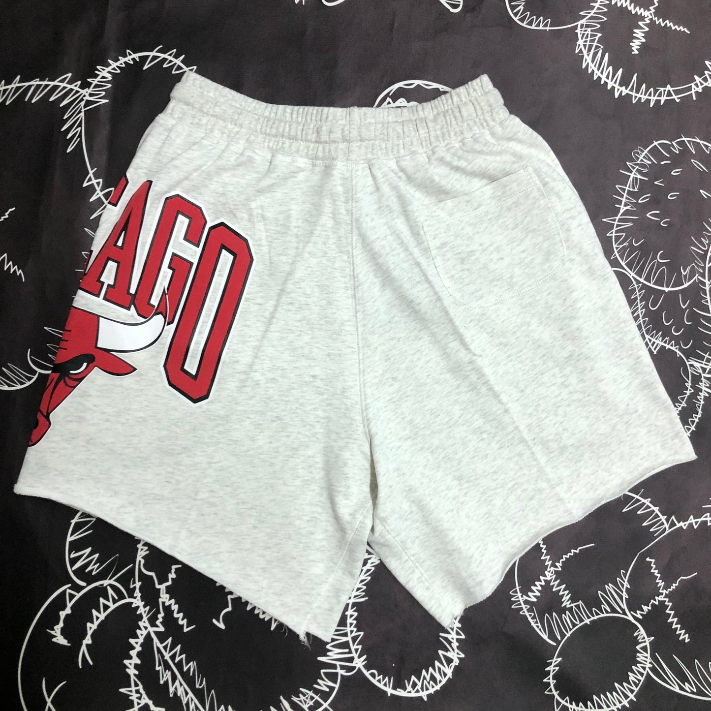 Short Casual Chicago Bulls Cinza