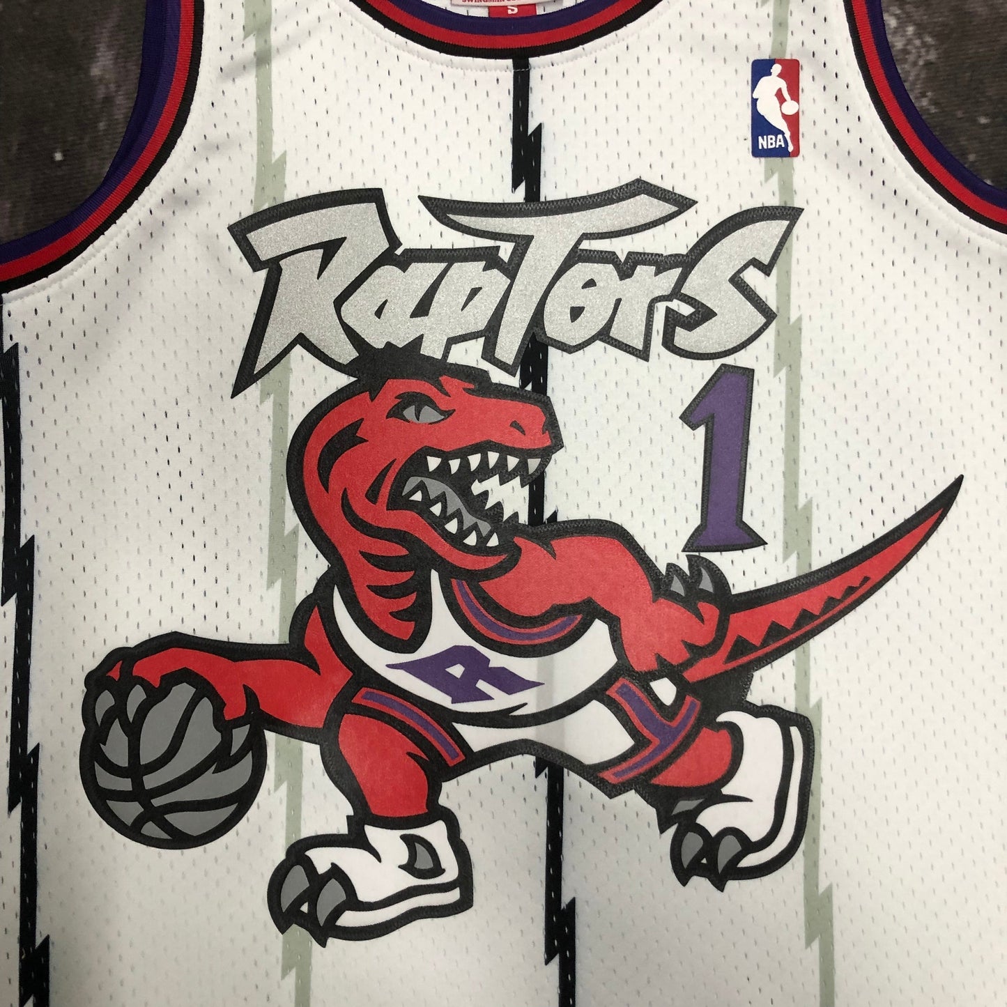 Regata Swingman Toronto Raptors Mitchell & Ness Hardwood Classics 1998/99 Branca