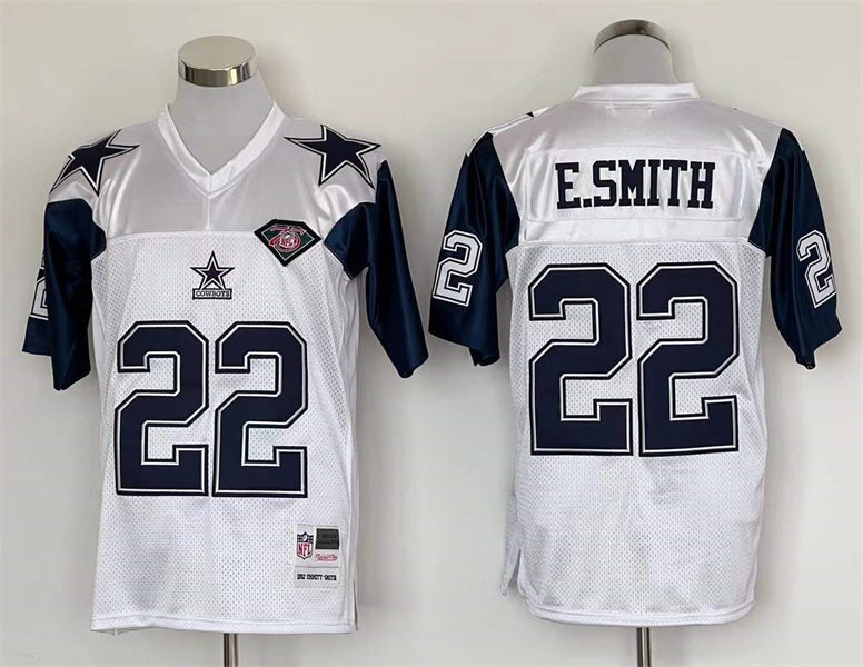 Jersey Dallas Cowboys Mitchell & Ness Throwback Branca