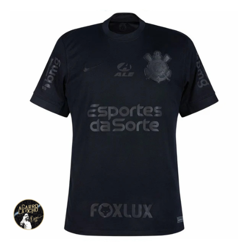 Camisa Corinthians Away 24/25 - Preta #Garro8