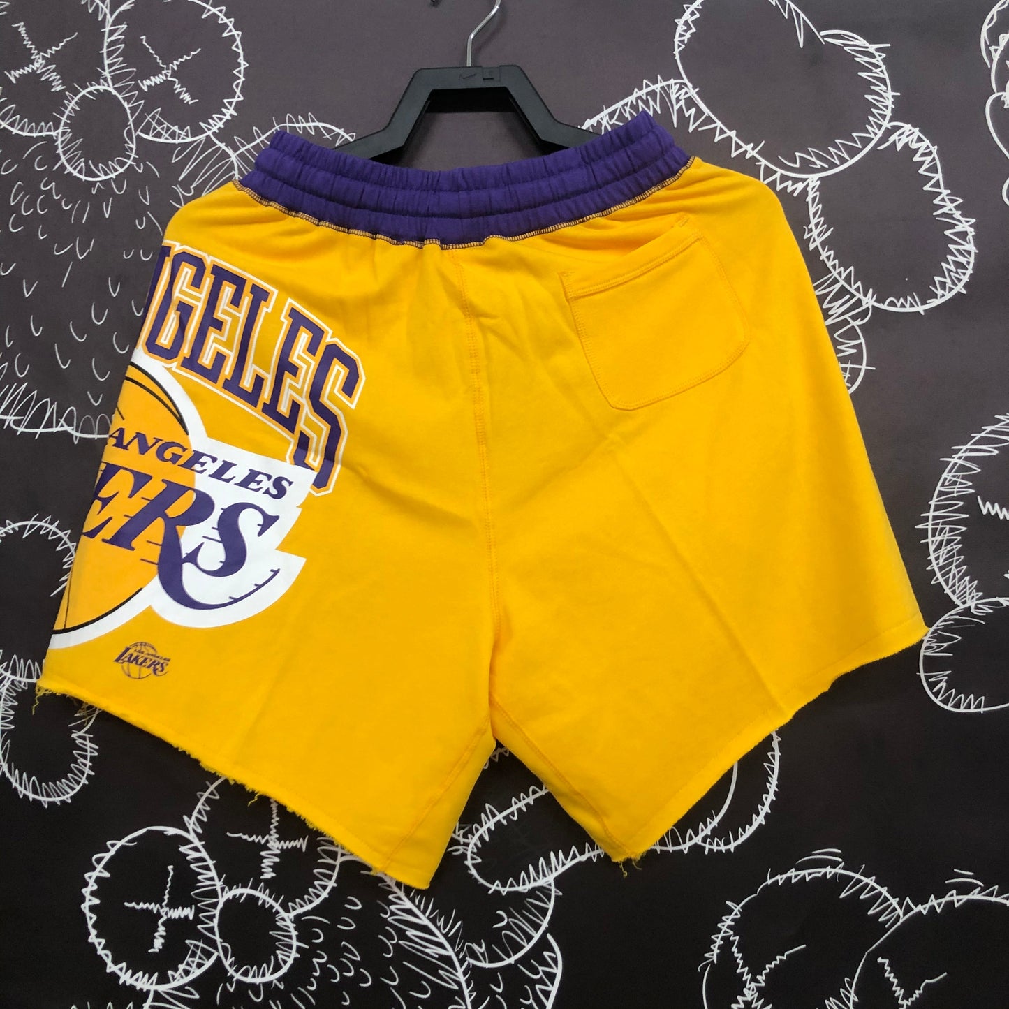 Short Casual Los Angeles Lakers Amarelo