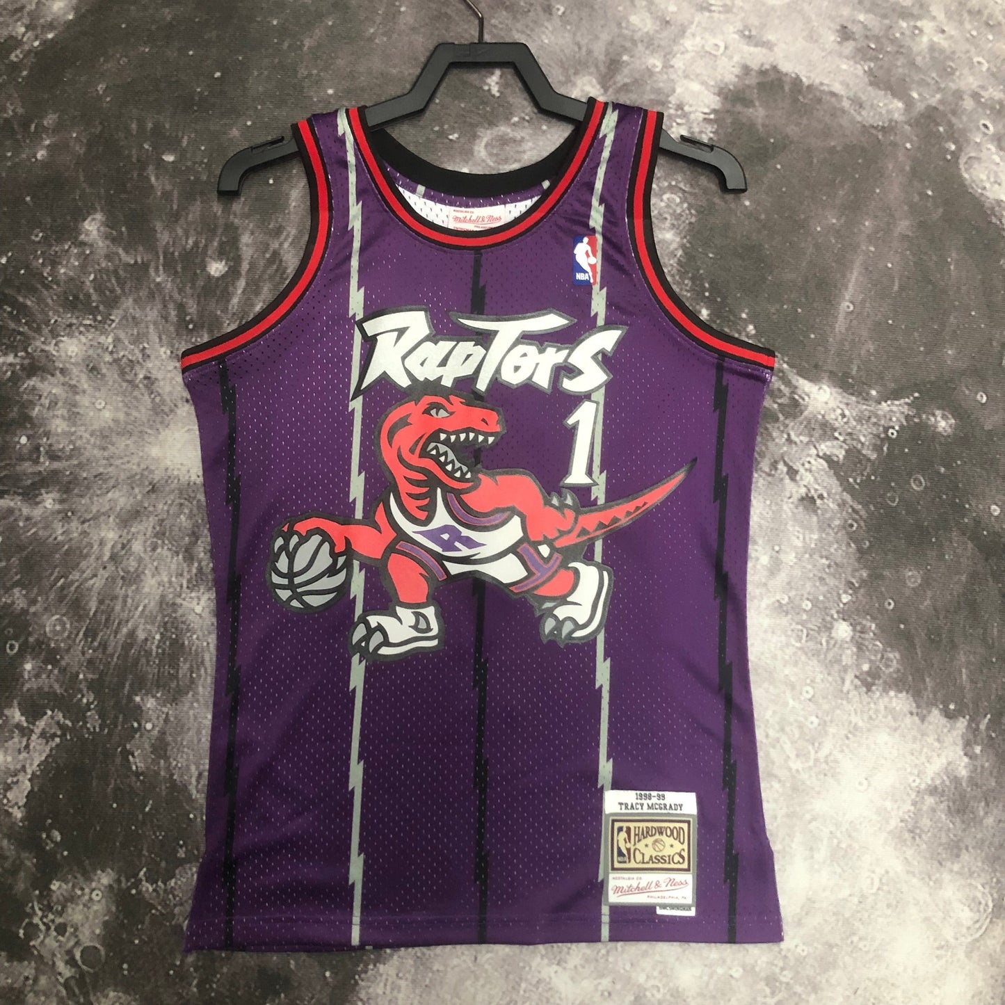 Regata Swingman Toronto Raptors Mitchell & Ness Hardwood Classics 1998/99 Roxa