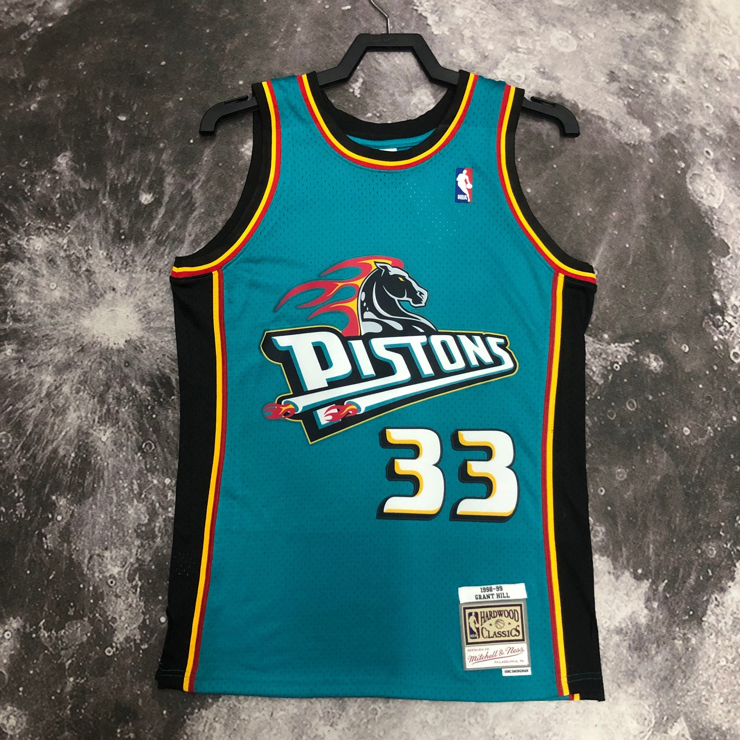 Jersey Regata Swingman Detroit Pistons Mitchell & Ness Hardwood Classics 1998/99