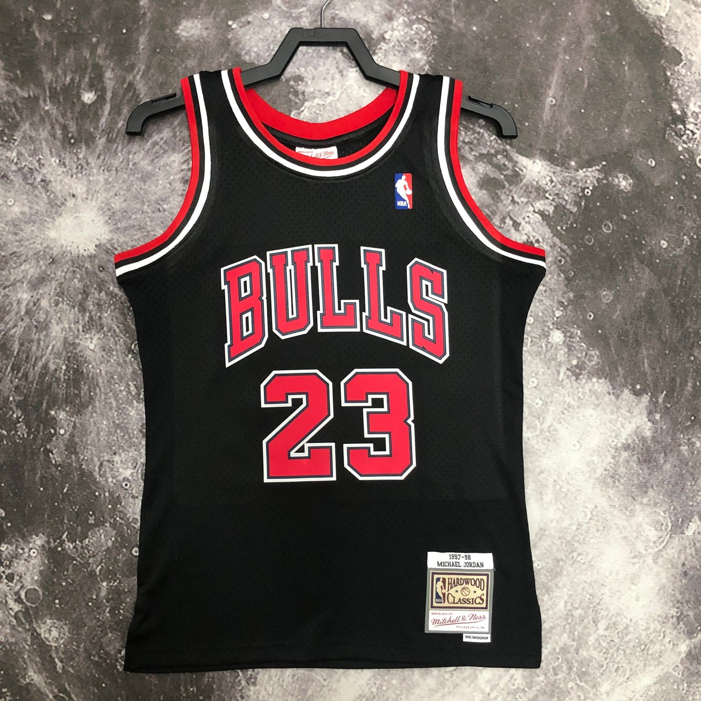 Regata Swingman Chicago Bulls Mitchell & Ness Hardwood Classics 1997/98 Preta