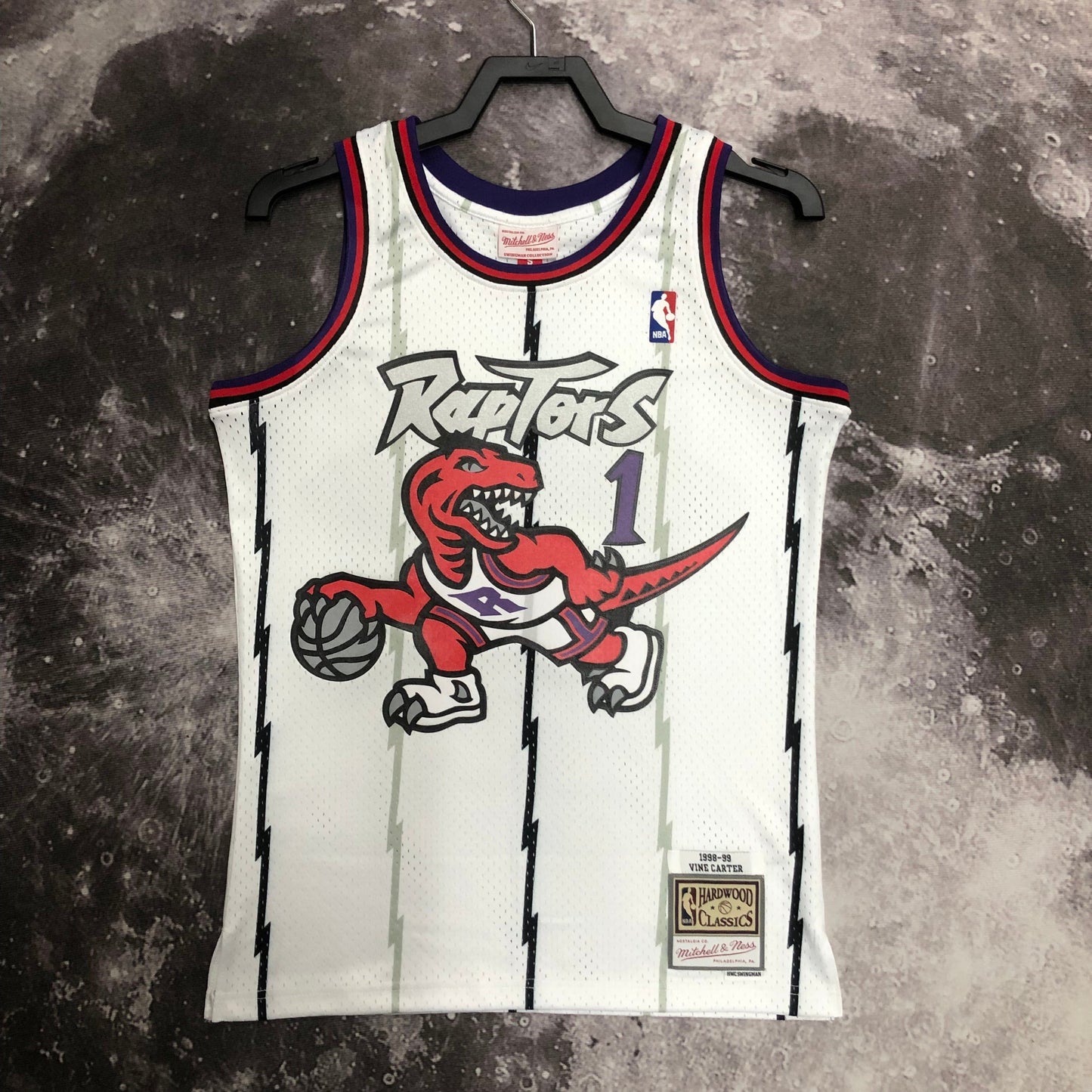 Regata Swingman Toronto Raptors Mitchell & Ness Hardwood Classics 1998/99 Branca