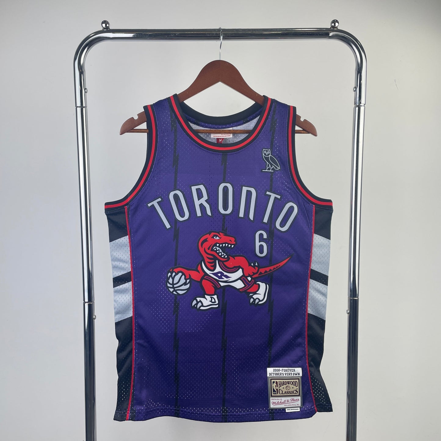 Regata Swingman Toronto Raptors OVO x Mitchell & Ness Roxa