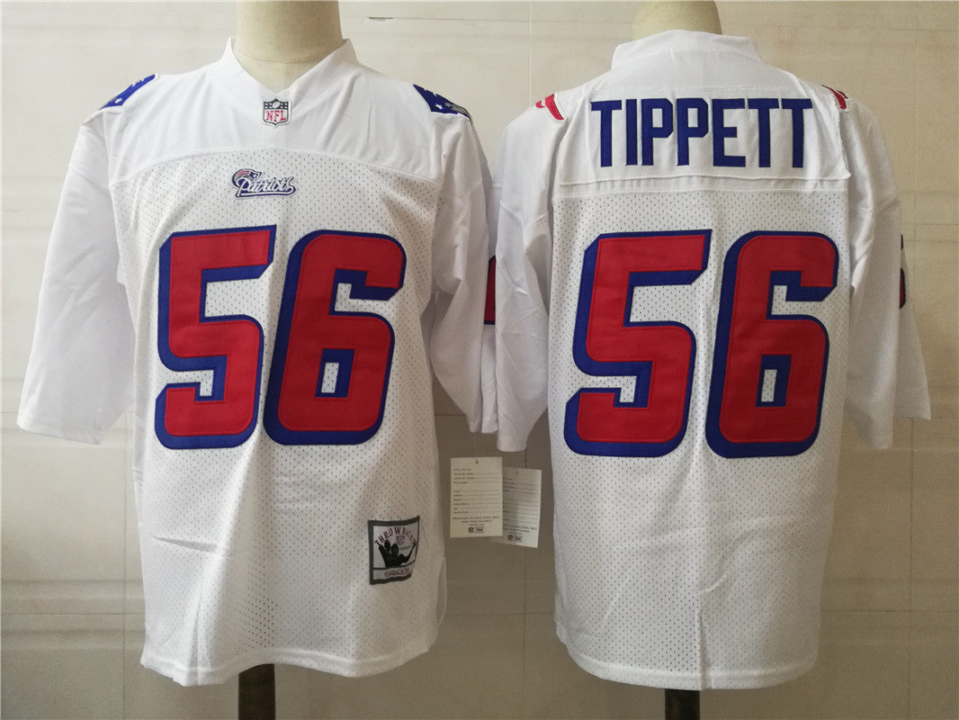 Jersey New England Patriots Mitchell & Ness Throwback Branca