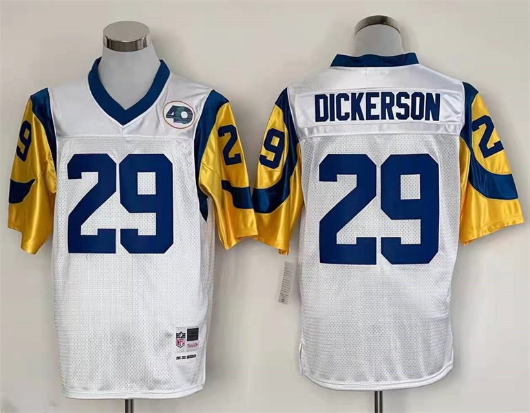 Jersey Los Angeles Rams Mitchell & Ness Throwback Branca