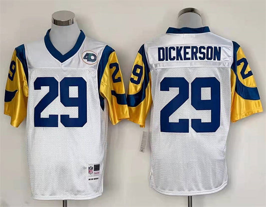 Jersey Los Angeles Rams Mitchell & Ness Throwback Branca