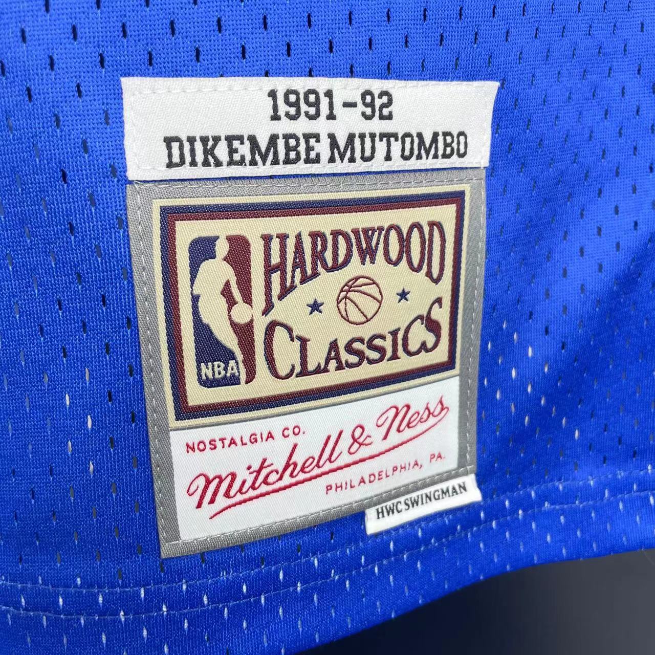 Regata Swingman Denver Nuggets Mitchell & Ness Hardwood Classics 1991/92 Azul