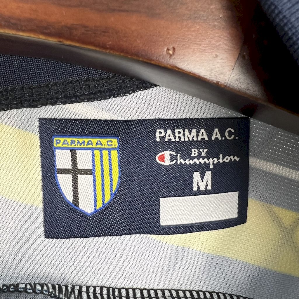 Camisa Parma Retrô 1999/00 Away Azul e Amarela