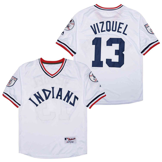 Jersey Cleveland Indians Omar Vizquel Majestic Authentic