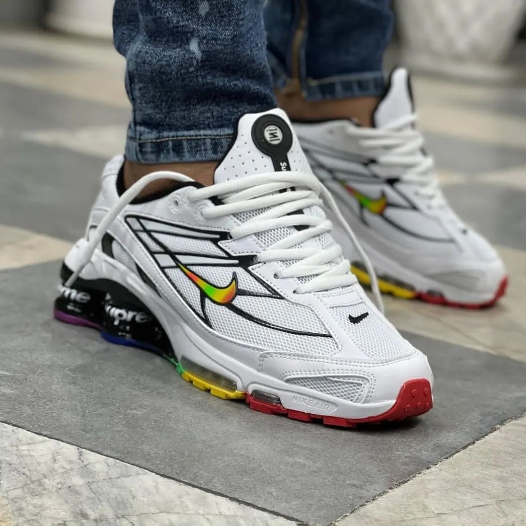 TÊNIS NIKE SHOX RIDE 2 X SUPREME COLORS BRANCO