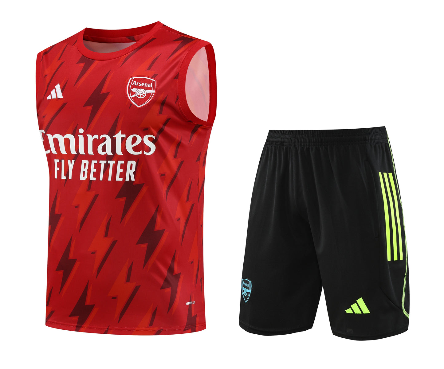 Kit de Treino Regata Arsenal 23/24 - Vermelho e Preto