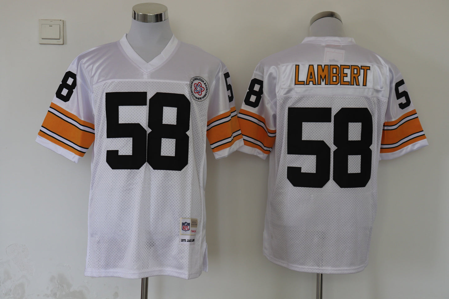 Jersey Pittsburgh Steelers Mitchell & Ness Throwback Branca