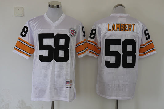 Jersey Pittsburgh Steelers Mitchell & Ness Throwback Branca