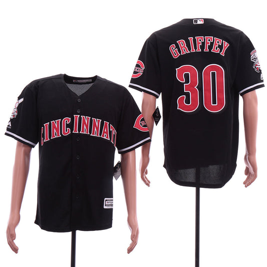 Jersey Cincinnati Reds Majestic Retrô Preta