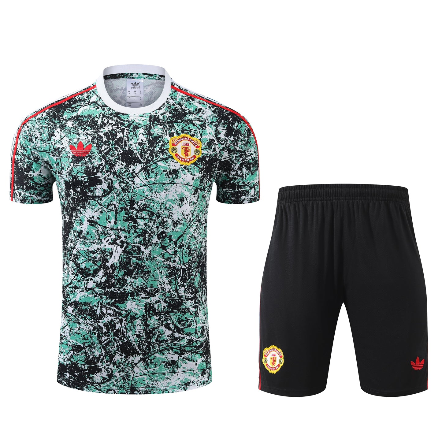 Kit Camisa e Short Manchester United - Adidas Originals 24/25
