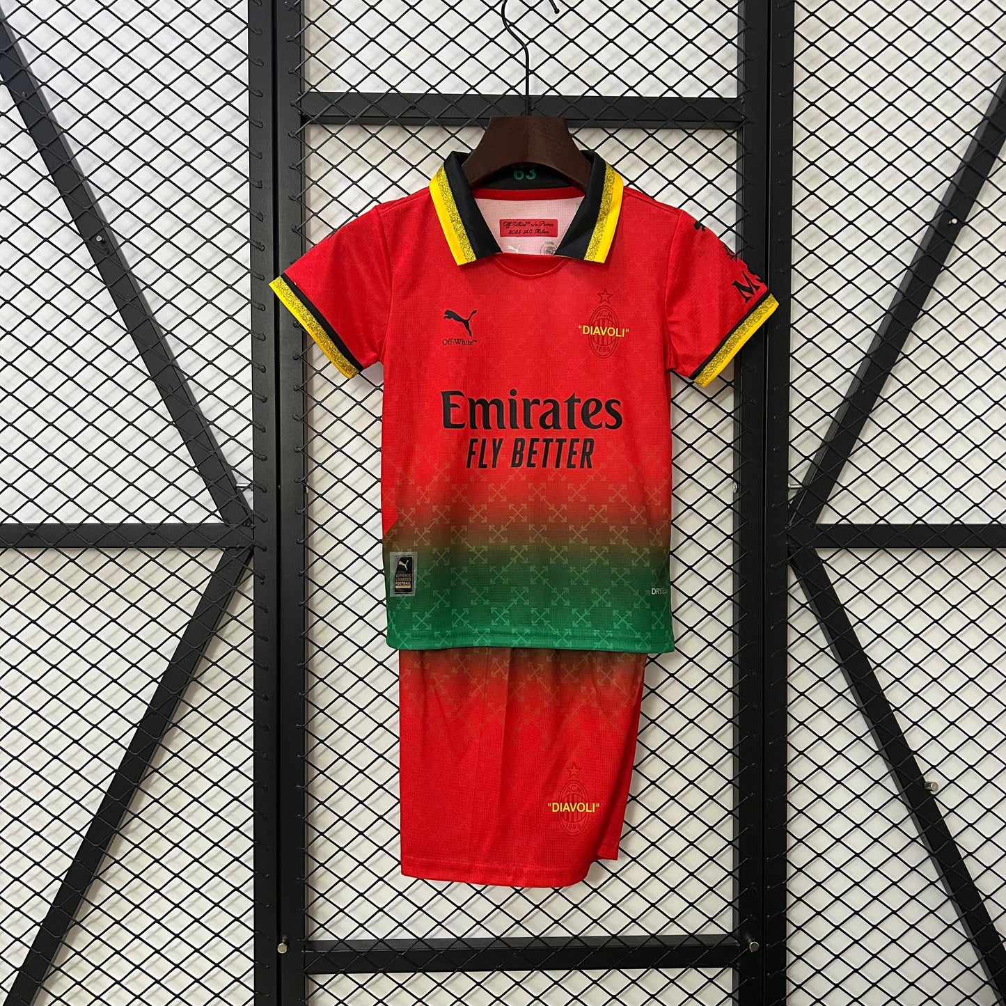 Infantil Milan 25/26 Co-Branded Edition - Vermelho