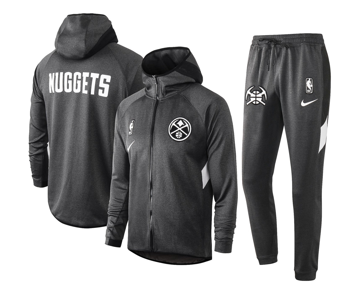 Conjunto Nike NBA Therma Flex Denver Nuggets Preto Treino