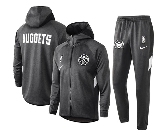 Conjunto Nike NBA Therma Flex Denver Nuggets Preto Treino