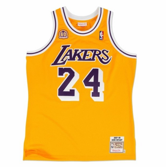 Regata Authentic Los Angeles Lakers 60th Anniversary Mitchell & Ness Hardwood Classics 2007/08