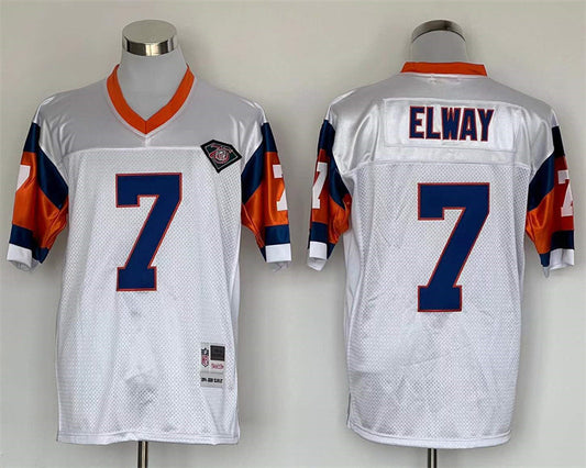 Jersey Denver Broncos Mitchell & Ness Throwback Branca