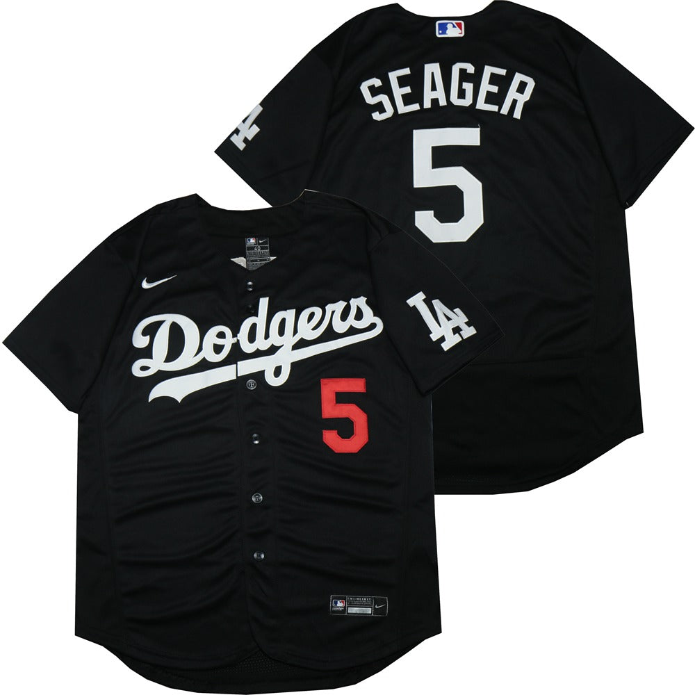 Jersey Los Angeles Dodgers Preta Authentic