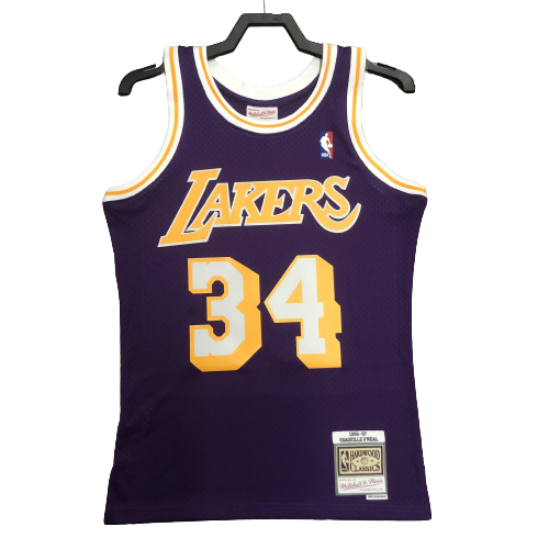 Regata Swingman Los Angeles Lakers Mitchell & Ness Roxa Hardwood Classics 1996/97