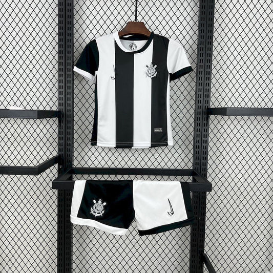 Kids Corinthians 24/25 Third - Preto e Branco